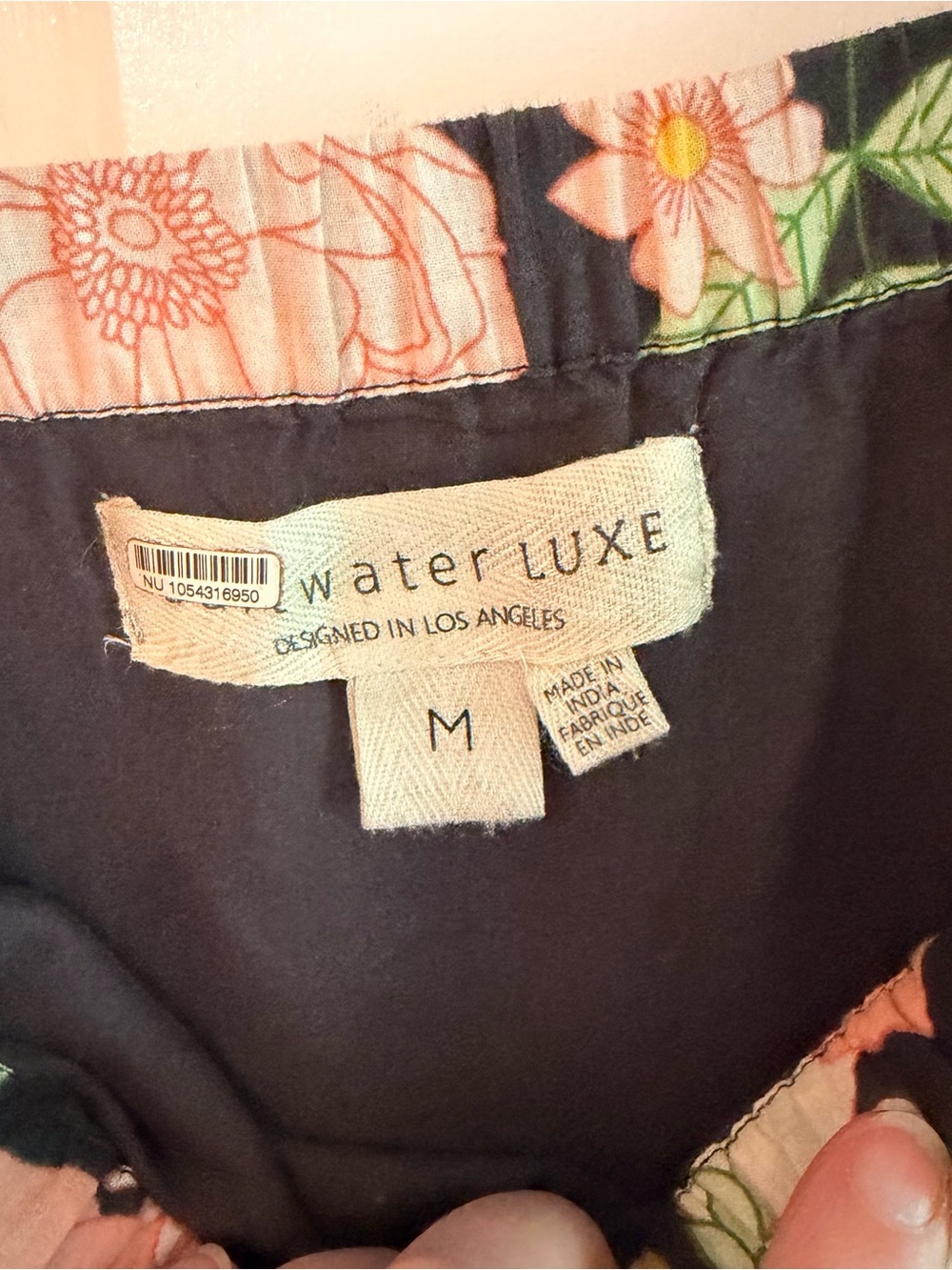 Anthropologie Black Floral Maxi Dress with Pink, Yellow & Green Print - Picture 7 of 10
